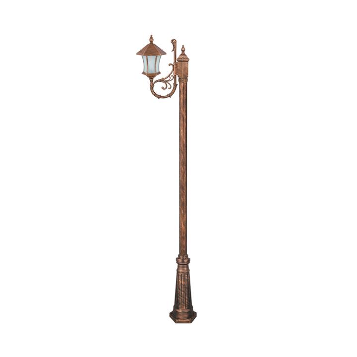 چراغ تکشاخه پارکی تکشیدفام مدل ویکتوریا کمرباریک کد 91200-16-8213